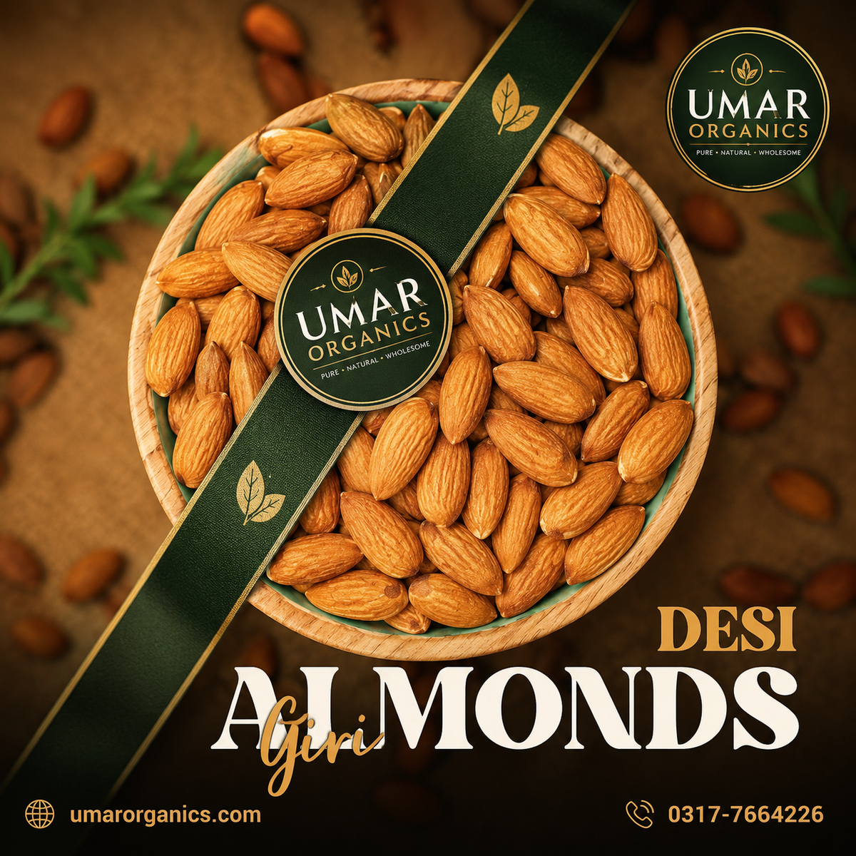 Premium Almonds Giri (دیسی بادام)