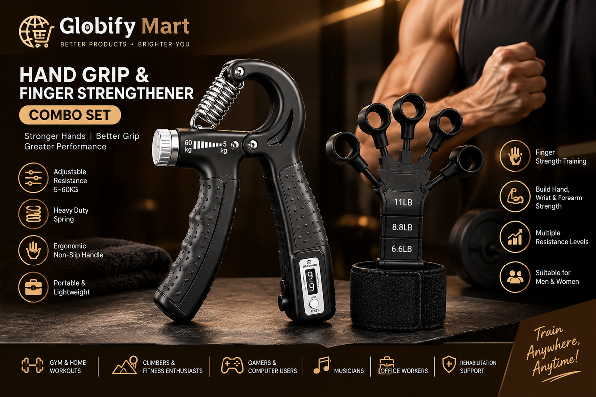 Hand Gripper with Finger Strengther
