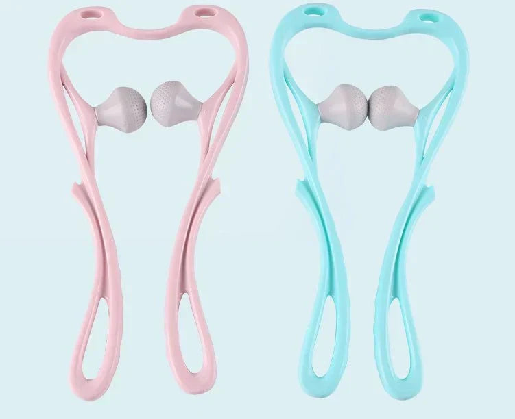High Quality Multi-function Manual Relaxed Cervical Massager Pressure Relieve Double Ball Pressing Meridian Massager